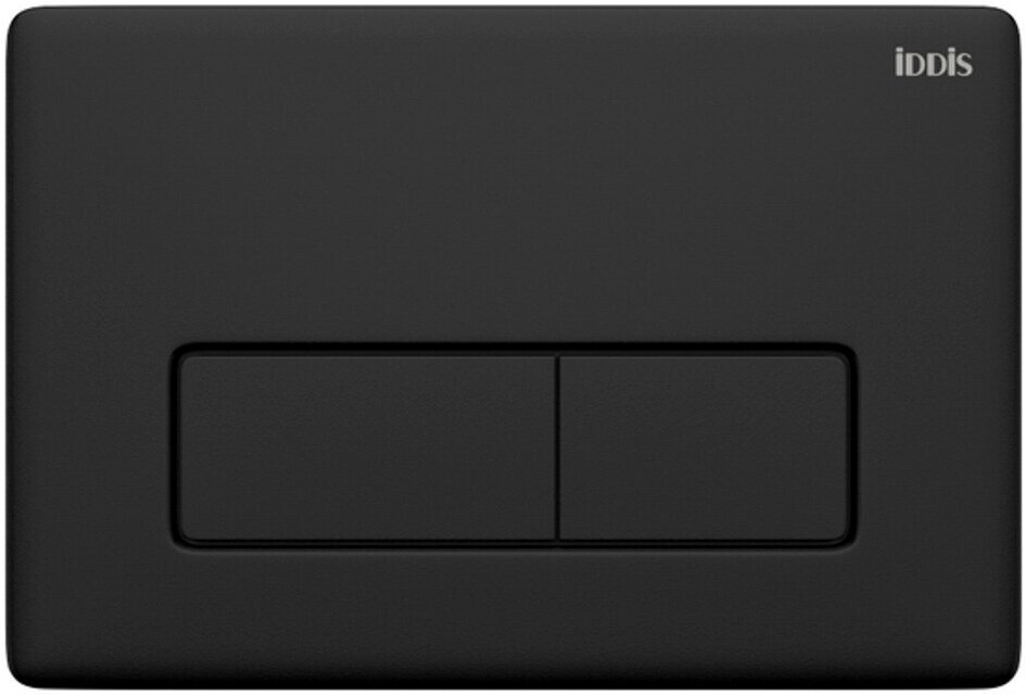 Клавиша для смыва Iddis Unifix, универсальная, 24,5 x 16,5 см, черная
