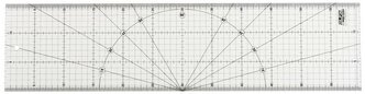 OLFA Линейка метрическая разметочная MQR-15x60 прозрачный/черный