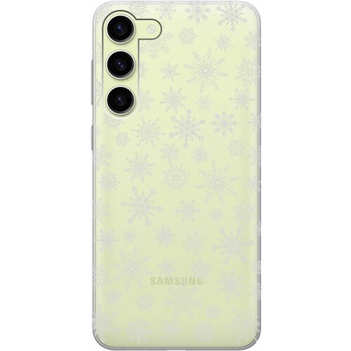 Силиконовый чехол с принтом Fairy Snowflakes для Samsung Galaxy S23+ / Самсунг С23 Плюс силиконовый чехол на samsung galaxy s23 самсунг с23 плюс с 3d принтом stormtrooper stickers прозрачный