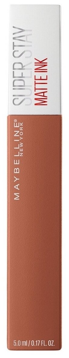 Maybelline New York Super Stay Matte Ink жидкая помада для губ суперстойкая матовая, оттенок 75, Fighter