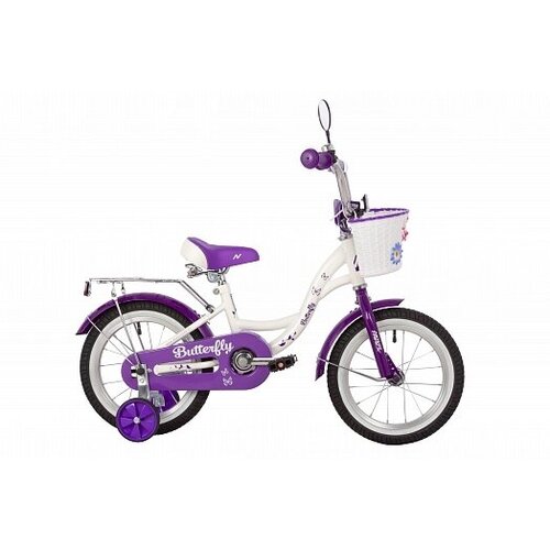 Велосипед NOVATRACK Butterfly-14-23г 8 белый-фиолетовый 147BUTTERFLY WVL23 958000₽