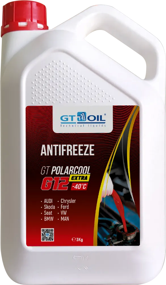 Антифриз готовый к прим красный gt polarcool extra antifreeze g12 (3л) 4665300010225