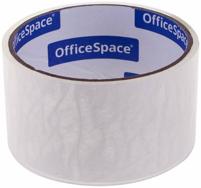 Клейкая лента упаковочная OfficeSpace, 48мм*15м, 38мкм, ШК, 170088