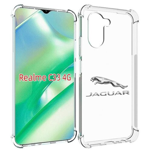 Чехол MyPads jaguar-3 для Realme C33 4G задняя-панель-накладка-бампер