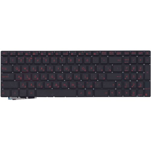 Клавиатура для ноутбука Asus G771 N551 черная без рамки с подсветкой (короткий шлейф) клавиатура для ноутбука asus n551 n751 g551 gl552 gl752 g771 черная без рамки с подсветкой