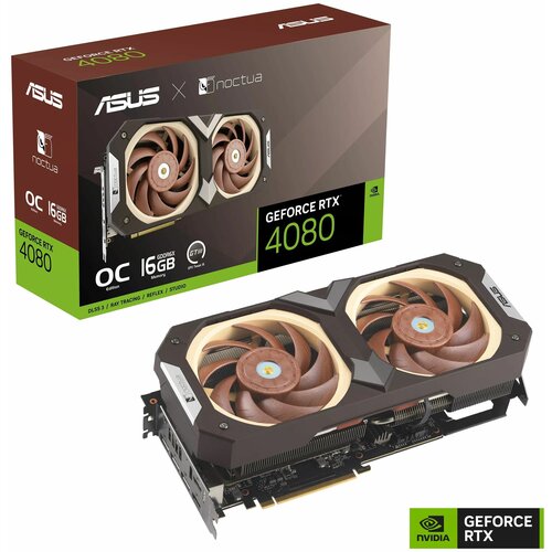 Видеокарта ASUS NVIDIA GeForce RTX4080-O16G-NOCTUA /RTX4080, HDMI*2, DP*3,16G, D6X