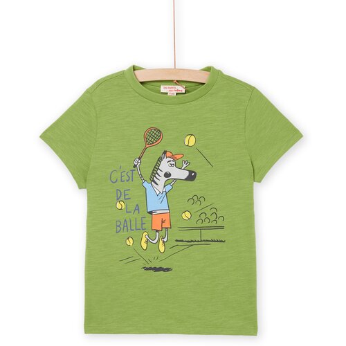 Футболка DPAM, хлопок, размер 12 лет, зеленый