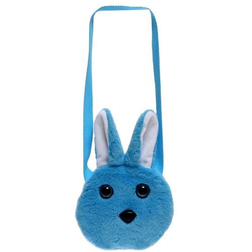 фото Мягкая игрушка-сумка «зайчик», цвет голубой newstore