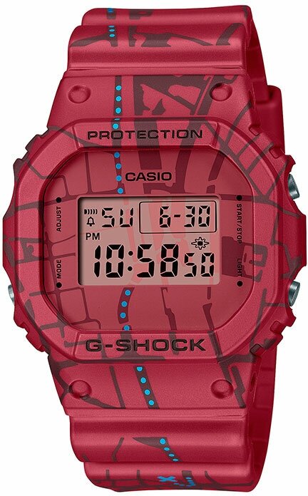 Наручные часы CASIO Casio DW-5600SBY-4, серый, красный