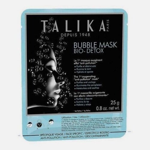 Детокс-маска для лица TALIKA bubble mask bio-detox 1шт детокс маска