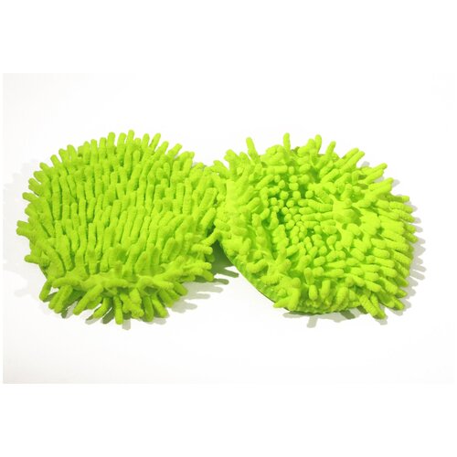 Круглая насадка на швабру из микрофибры для стеклянных поверхностей , 2 штуки, на резинке