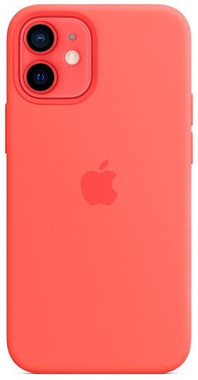 Apple iPhone 12 mini Silicone Case with MagSafe pink citrus чехол для iphone 12 mini