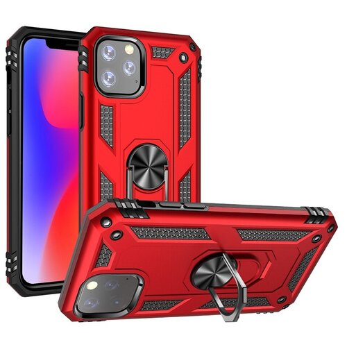 фото Чехол-бампер mypads для iphone 11 pro max противоударный усиленный ударопрочный красный