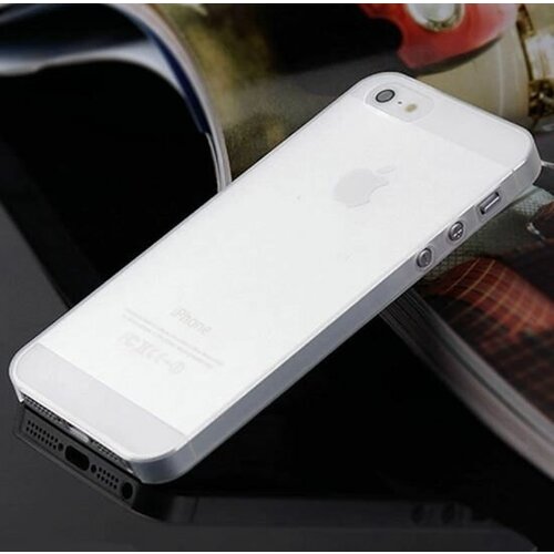 Пластиковый чехол Zanotti, ультратонкий, Apple Iphone 5/5S, белый матовый