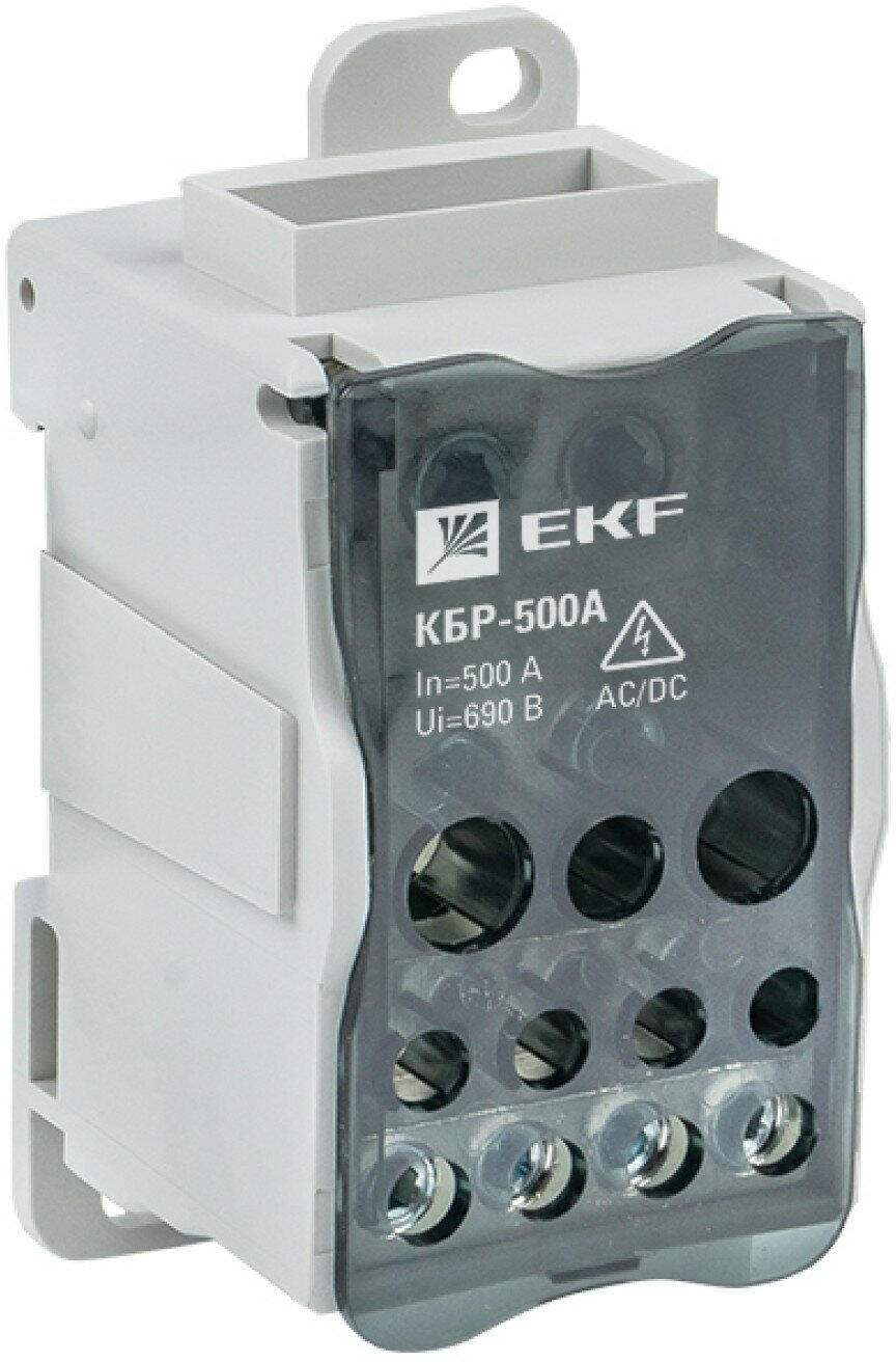 Блок распределительный КБР на DIN-рейку и монтажную панель 500A EKF PROxima