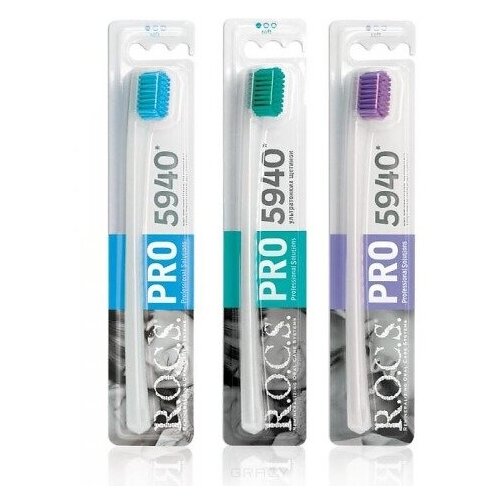 Зубная щетка R.O.C.S. Pro, мягкая (03-04-026) зубная щетка rocs 03 04 026
