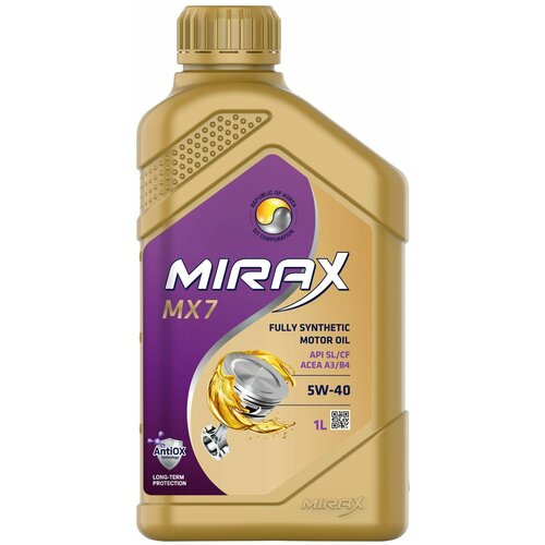 Mirax MX7 5W-40 API SL/CF, A3/B4