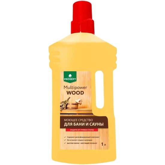 Моющее средство Prosept Multipower Wood  для бани и сауны  концентрат  1 л