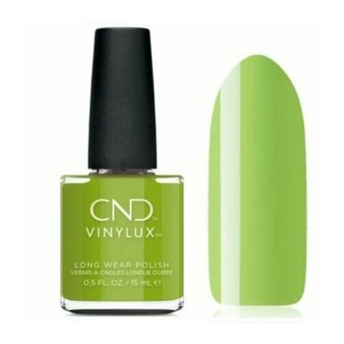 CND VINYLUX Недельный лак для ногтей Crisp Green №363 недельный лак для ногтей vinylux cnd divine diamond 331