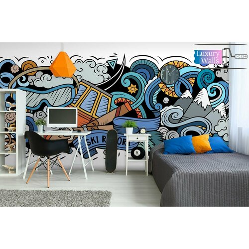 Фотообои на стену флизелиновые 3d детские Граффити 500x270 Luxury Walls AM14305