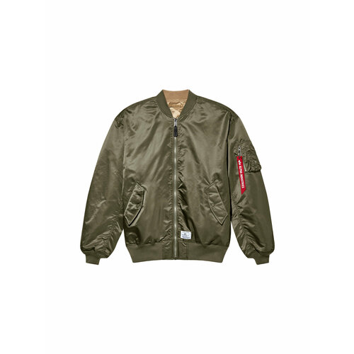 Куртка ALPHA INDUSTRIES, размер XL, зеленый куртка alpha industries nylon cargo shirt jacket размер xl зеленый