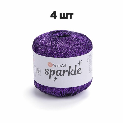 Пряжа YarnArt Sparkle Лиловый (1342) 4 мотка 25 г/160 м (60% металлик, 40% полиамид) ярнарт спаркл