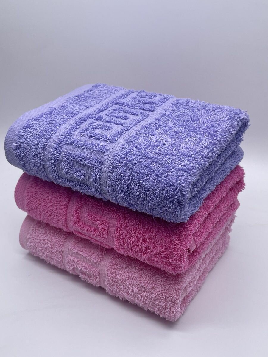фото Полотенце махровое набор /TM TEXTILE/40х70см-3 шт./кухонное, для рук, для лица, гостевое/хлопок 100%/8 марта,23 февраля, новый год/Туркменистан 430гр.
