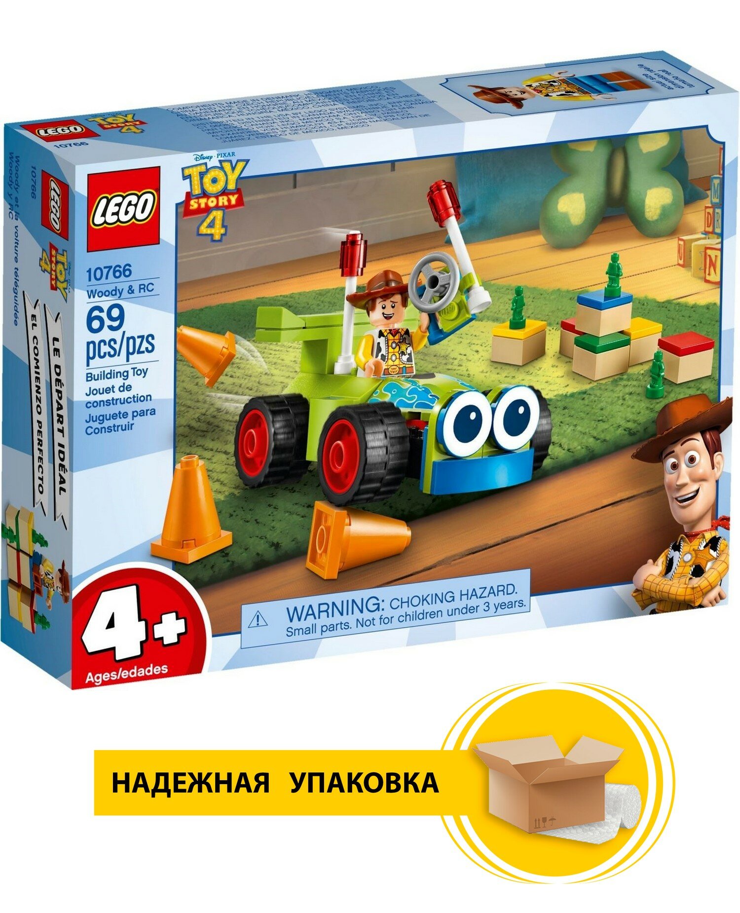 Конструктор LEGO 10766 4+ Вуди на машине, 69 дет.