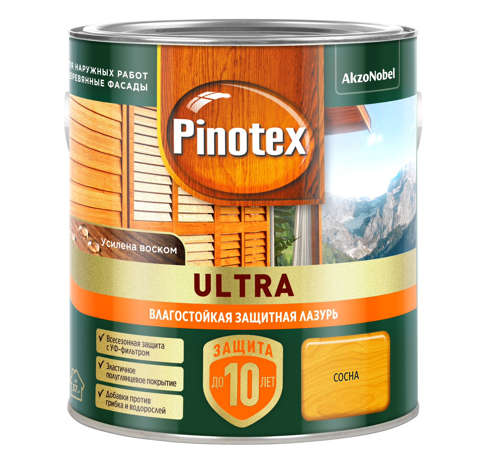 Лазурь влагостойкая PINOTEX ULTRA RU сосна 25 л