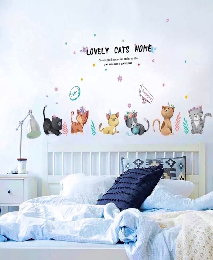 Интерьерные наклейки на стену " Котята " — фото 1