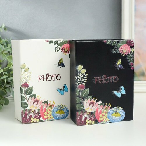 SUI Фотоальбом на 100 фото 10х15 см Цветочный микс кожзам 165х13х5 см 684₽