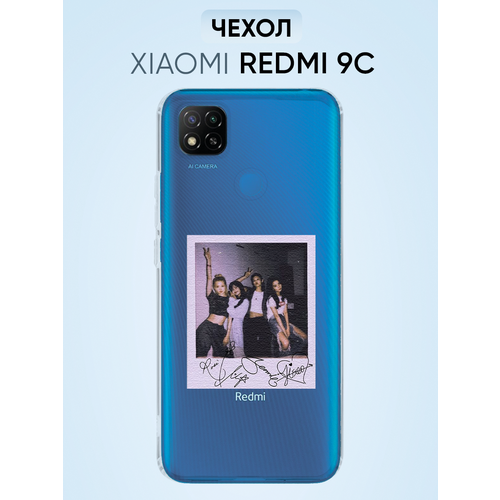 Чехол для Redmi 9c, blackpink автографы