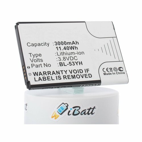 Аккумуляторная батарея iBatt 3000mAh для телефонов, смартфонов LG 1pcs top quality new for lg g3 d850 d851 d855 5 5 lcd display touch screen digitizer black white gold no with frame