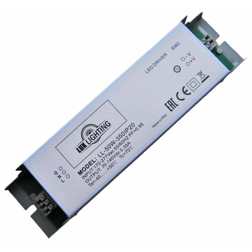 Драйвер для светодиодов LL 50W 350mA IP20 LL-50W-350 IP20 источник питания светодиодов 50 Вт гальваническая развязка.