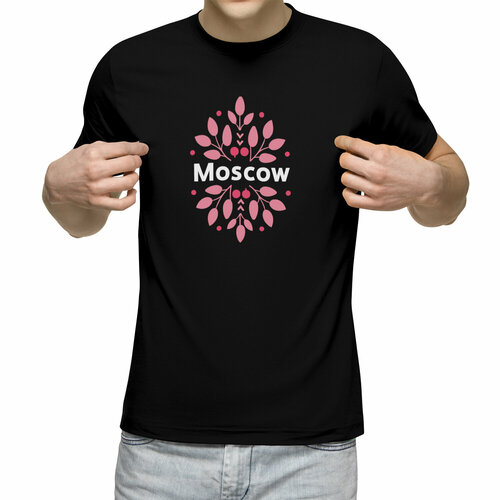 Футболка Us Basic, размер M, черный москва столица россии демонстрационный плакат 2985