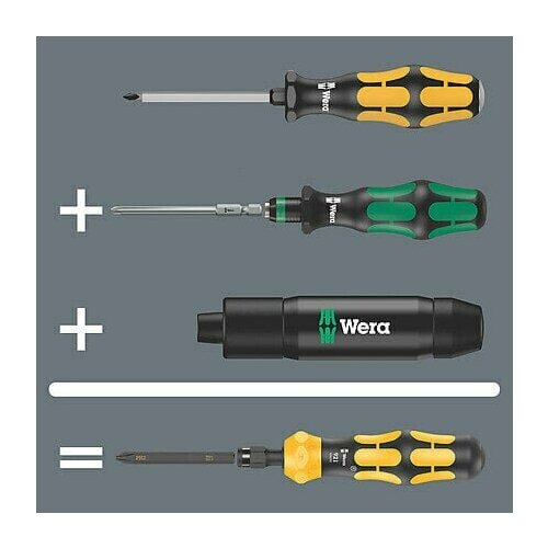 Wera Kraftform Kompakt 900 Imperial Set 1 Cacciavite porta inserti 1/4