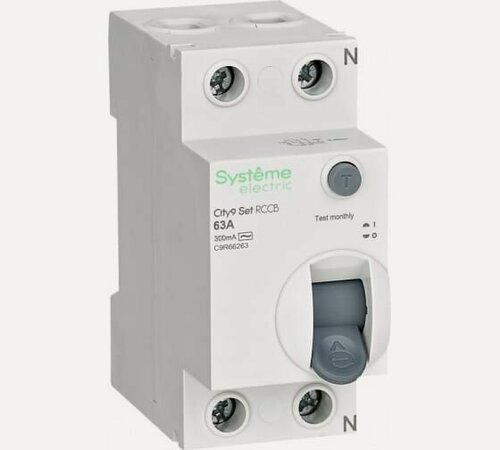 Изображение товара Устр. защ. откл.(УЗО) C9R66263 Systeme Electric City9 Set 9 2Р 63А 300mА