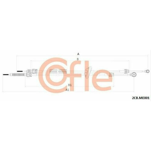 COFLE 922CBME001 трос КПП VW CRAFTER 06-