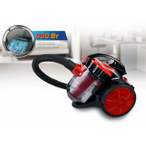 Пылесос 1800ВТ350ВТ 15Л нера фильтр 5 СТ сист фильтр низк УР шума КРчерн CENTEK 818900₽