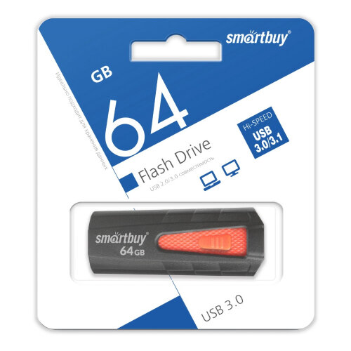 USB флешка Smartbuy 64Gb Iron black USB 3.0