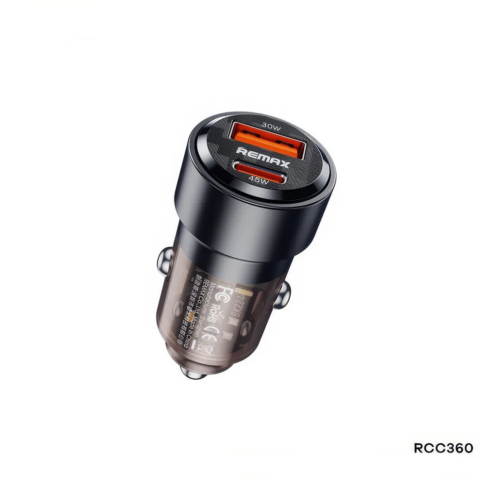 Автомобильное зарядное устройство с быстрой зарядкой Remax RCC360
