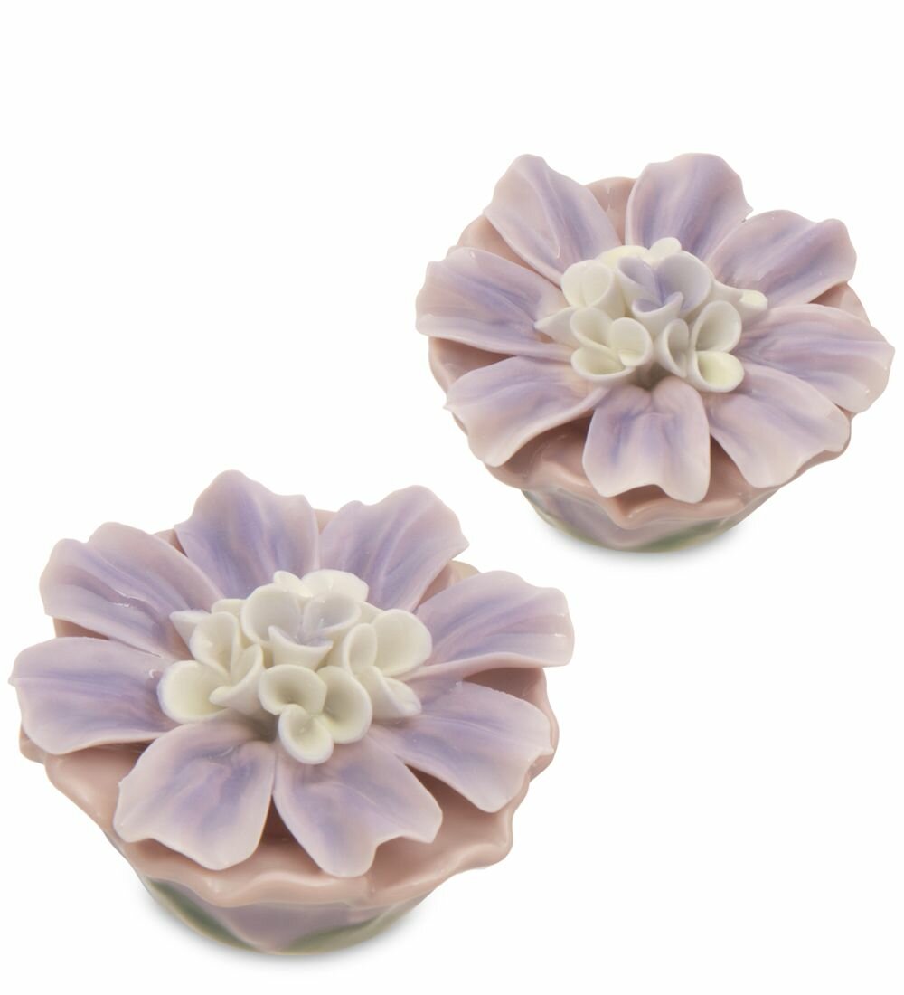 Набор фарфоровый соль перец  Хризантемы 