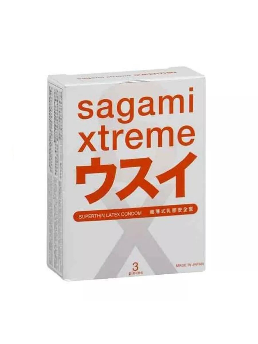 Ультратонкие презервативы Sagami Xtreme Superthin 3 шт