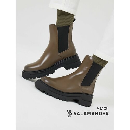 фото Ботинки челси salamander, размер 41, хаки
