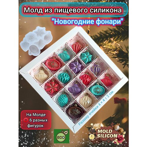 Молд елочные игрушки