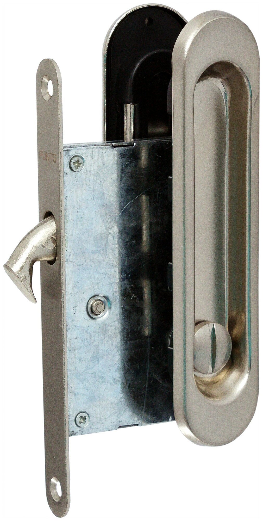 Защелка с ручками для раздвижных дверей Soft Line SL-011 SN Punto 7086466 .