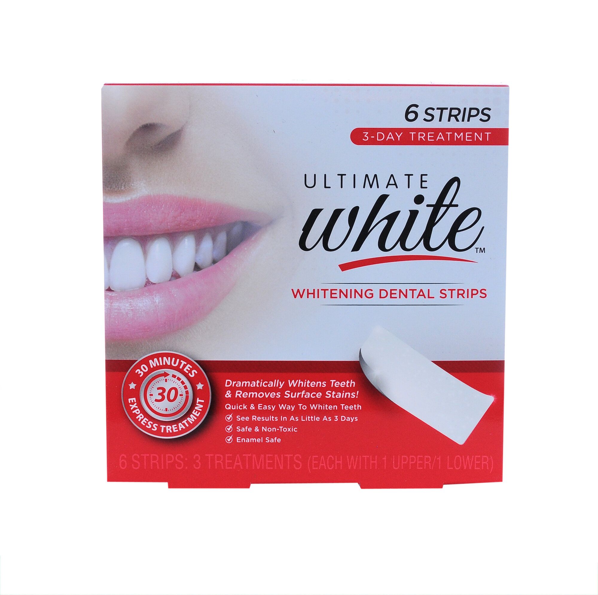 Отбеливающие полоски для зубов Ultimate White 3 дня лечения