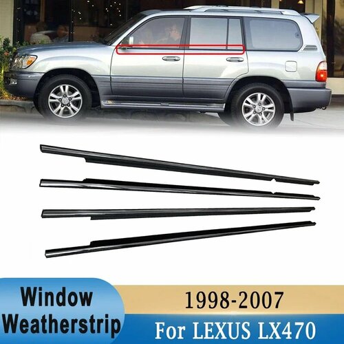 Уплотнители для окон LEXUS LX470 1998-2007 для Toyota Land Cruiser LC100 резиновая отделка боковой двери стекла уплотнительные ремни литье 6520₽