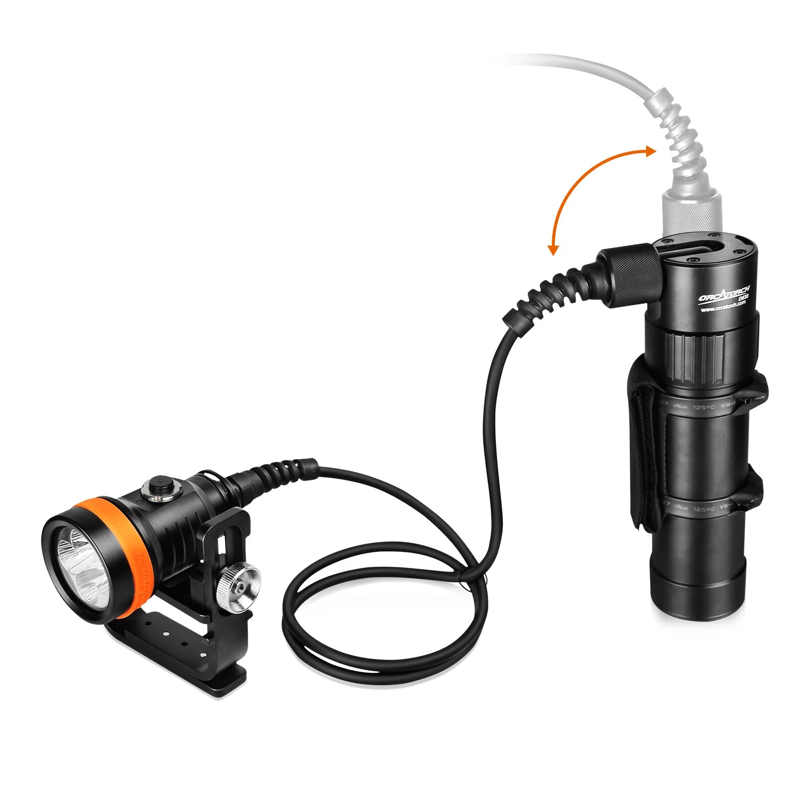 Orcatorch D630 V2.0 фонарь для дайвинга