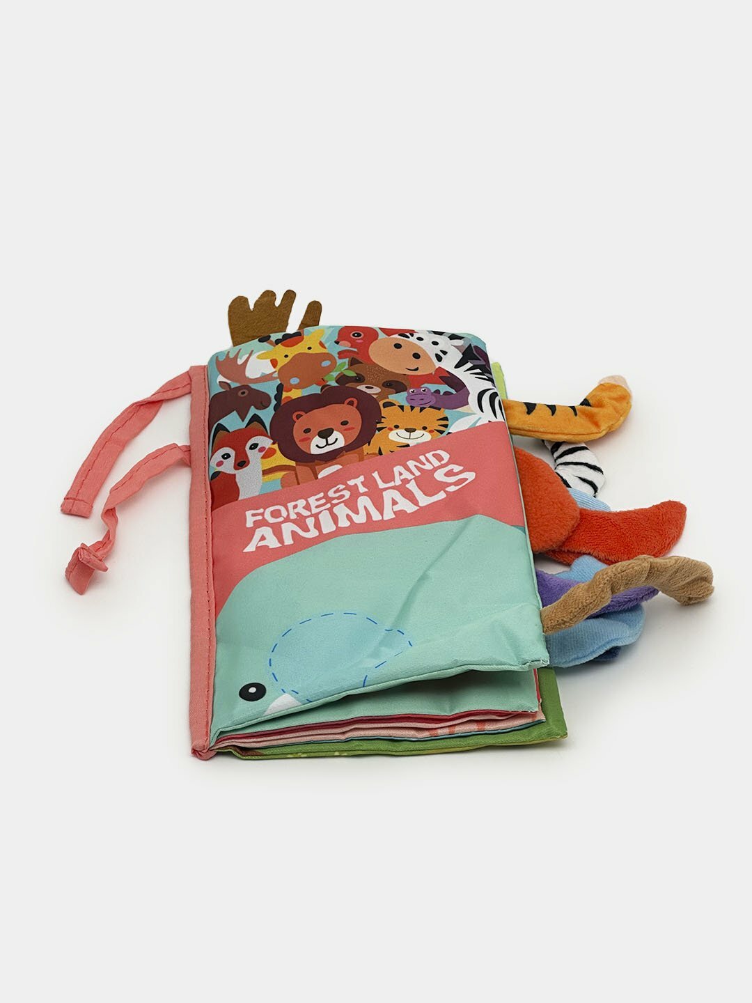 Мягкие развивающие книги для детей, Багровый — фото 1